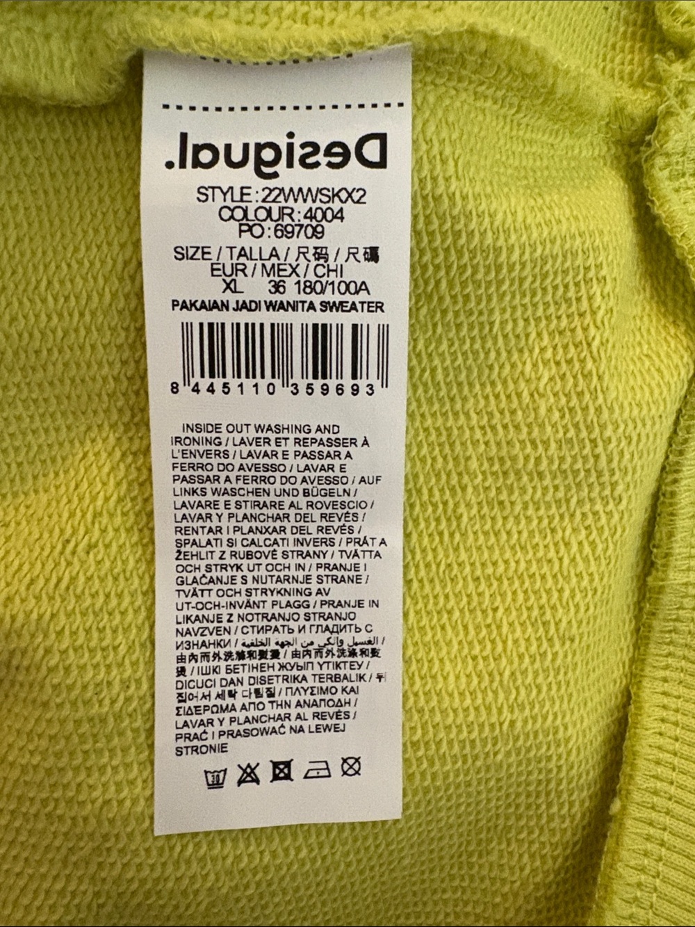 Desigual Graphic Cropped Sweatshirt - Picture 7 of 10